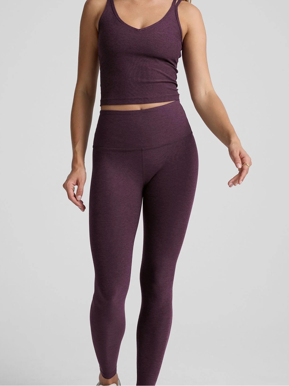 Beyond Yoga Spacedye Purple Heather High Waisted Leggings – Size Small